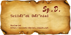 Sziládi Dániel névjegykártya